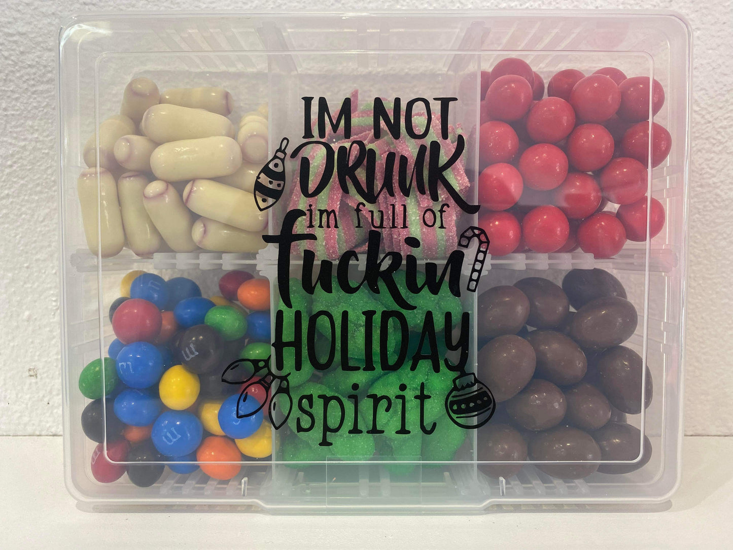 Holiday spirit 6 compartment bento box