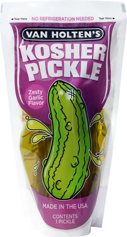 Kosher Garlic Pickle-In-A-Pouch