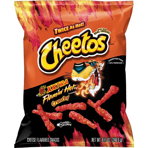 Cheetos XXTRA flamin Hot crunchy